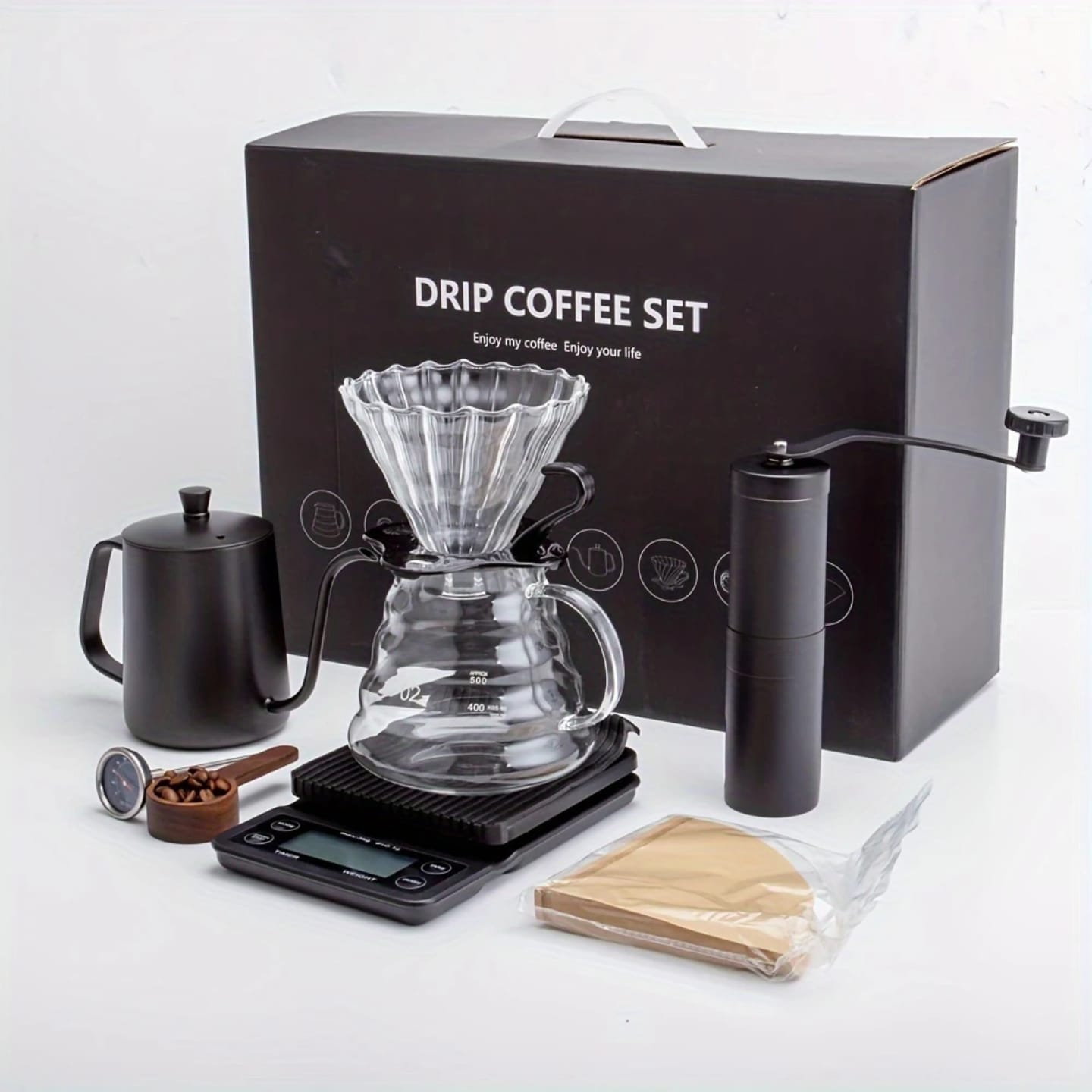 V60 Dəmləmə Qəhvə Dəsti
